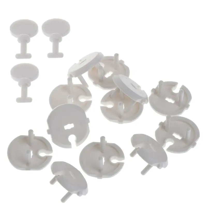 12X Child Safety Socket Covers +3 for Key Electrical Outlet Protectors Kid Proof