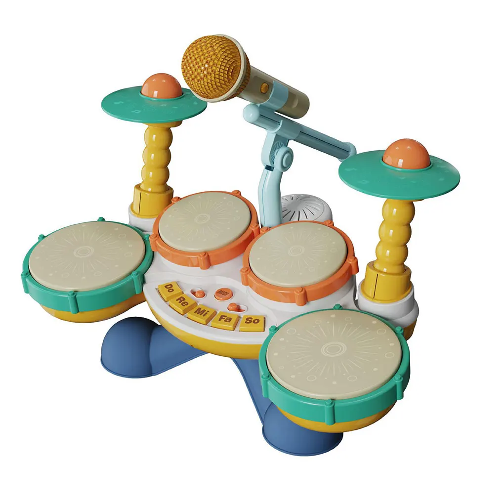 

Colorful Baby Drum Set – Easy To Play And Gifts For Toddlers Drumming Musical Instrument