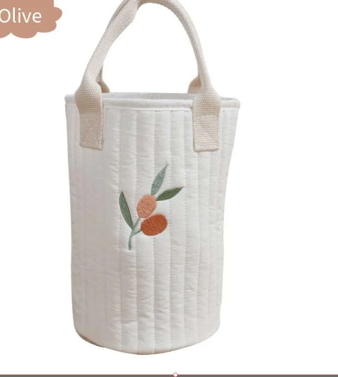 Borsa Per Passeggino Multiuso - Con Cerniera E Ricamo | Porta Pannolini Riutilizzabile Per Mamme - Foto 4