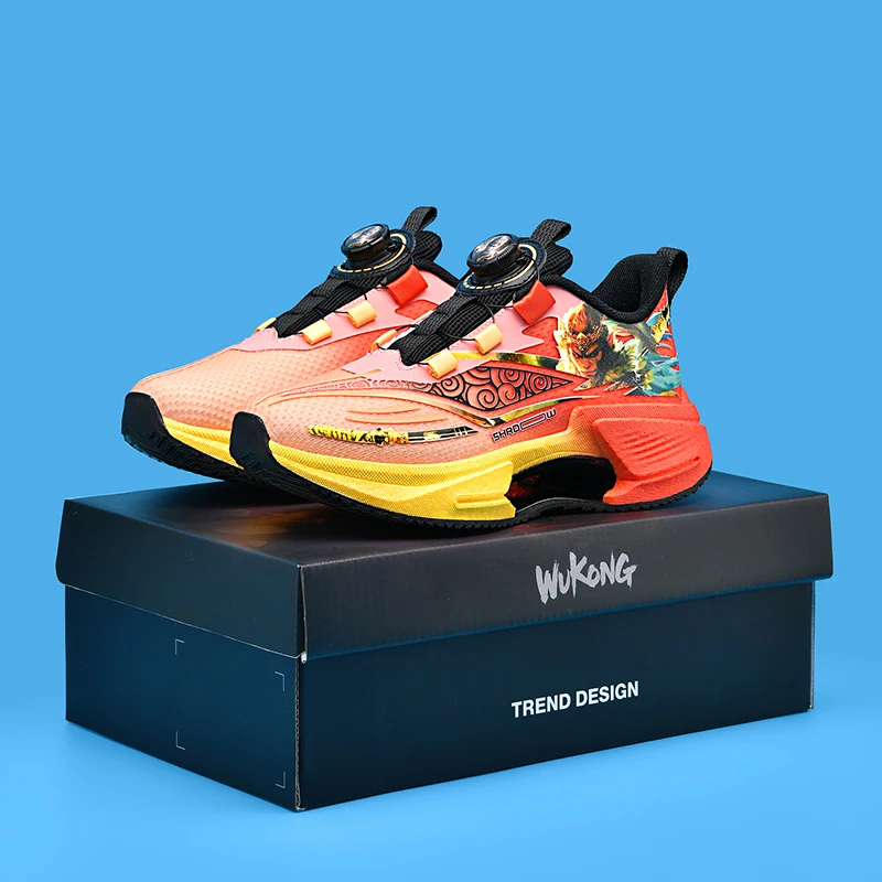 Basketball Shoes For Kids Lightweight Non-slip Breathable Mesh_voghion.com