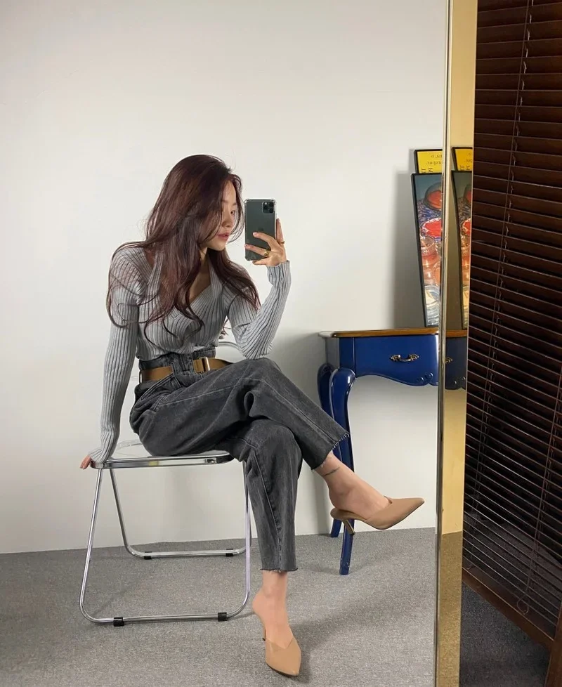 Fashion Vintage Mom Jean Loose Washed Denim Trousers 2024 Women Korean High Waist Ankle Length Baggy Belted Harem Jeans Pants