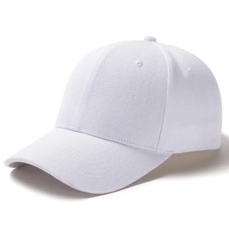 Twill Solid Baseball Cap 6 Panel Men Caps Daily Womens Summer Hat Curved Brim Adjustable Red White Purple Grey Black 3