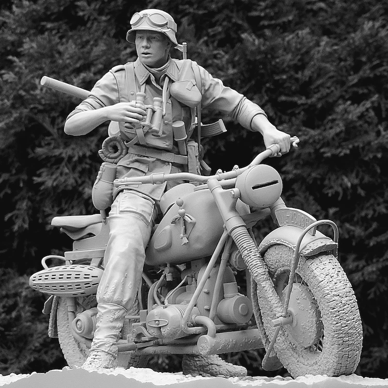 

LindenKing A608 1/8 3D Смола, гараж, Вторая мировая война, солдат, модель GK, Неокрашенная белая пленка, коллекция для художника