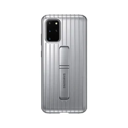 Samsung Protective Standing Smartphone Cover - Durable Phone Case with Built - in Stand - Samsung Galaxy S20 (Silver)
