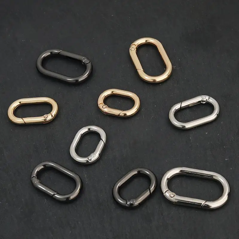 UNICRAFTALE 2Pz 925 Anelli A Molla Placcati in Argento Sterling Anelli A Moschettone Ovale Spring Portachiavi Fibbia in Metallo O Ring A Molla 14mm Moschettoni Borse per Collane Bracciale Gioielli