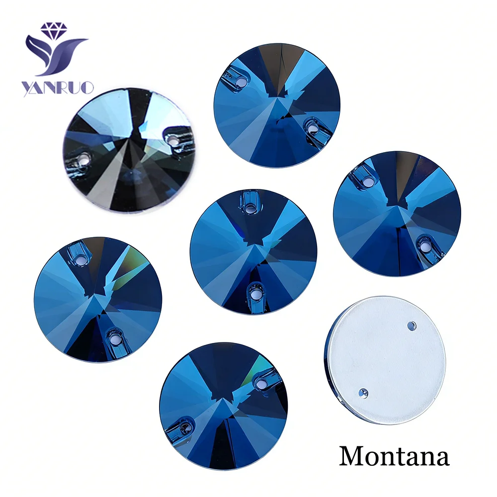 Premium Round Sew-On Rhinestones – Flat Back Glass Stones