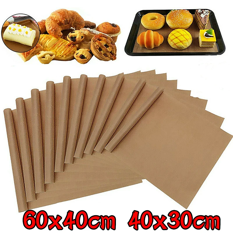 3pcs 30*40cm Reusable Heat Resistant Baking Sheet Oil-proof Paper Cloth Oven  Pad Non-stick Baking Mat Kitchen Heat Transfer Tool