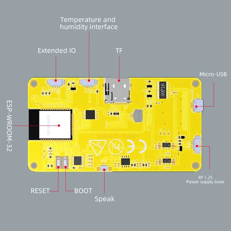 Smart Display para Arduino Lvgl Esp32 Wifi e Placa de Desenvolvimento Bluetooth Módulo Tft Lcd Tela Capacitiva 320x480 35 - Imagem 3