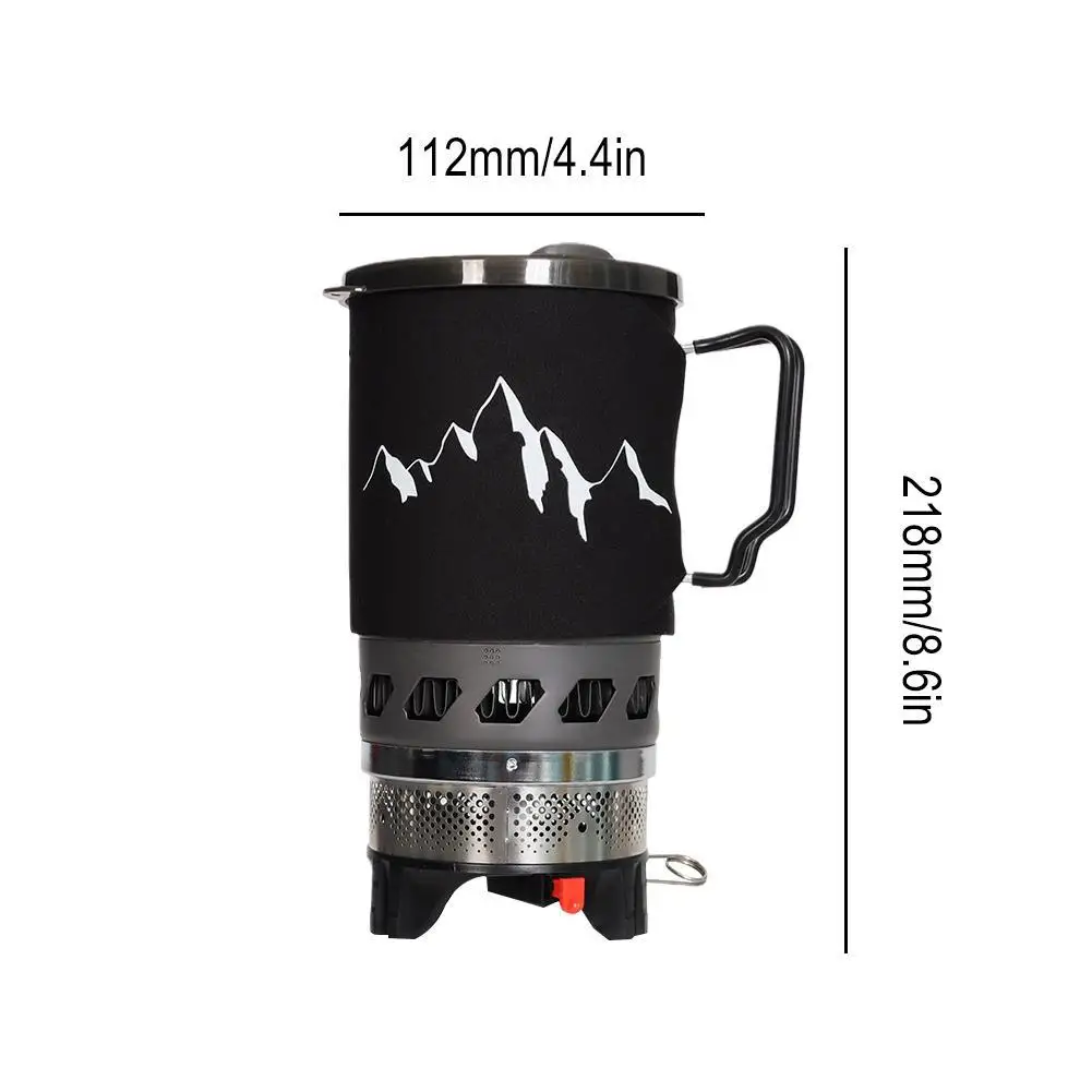 Description Picture 4 of itemPortable Camping Gas Stove Outdoor Gas Stove Burner Tourist Coffee Pot Cup Cookware Tableware Tourism Stove Gas Burners