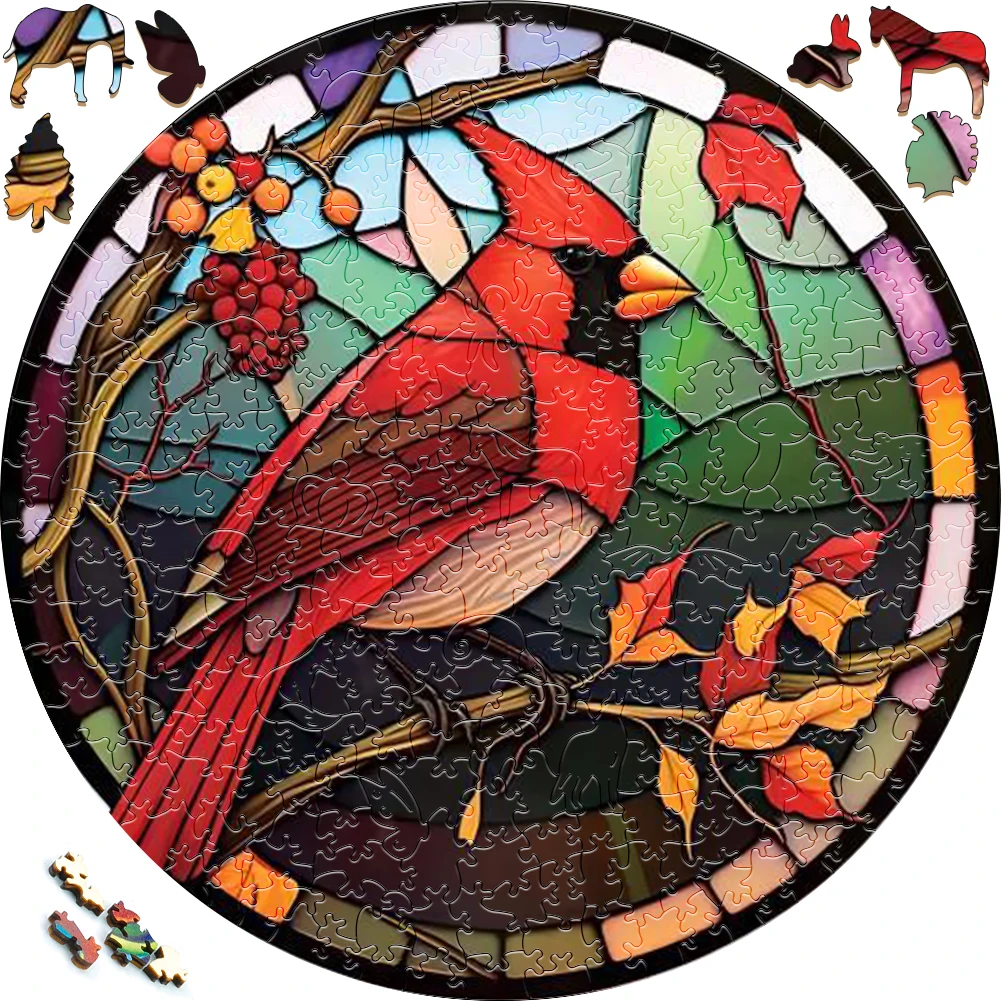 Beautifully Wooden Puzzles Painted Bird Art Decoration Irregular Shape Puzzle Board Set Decompression Puzzle Toys for Adults hermann hesse montagnola 1933 jigsaw puzzle personalized toy wooden jigsaws for adults puzzle