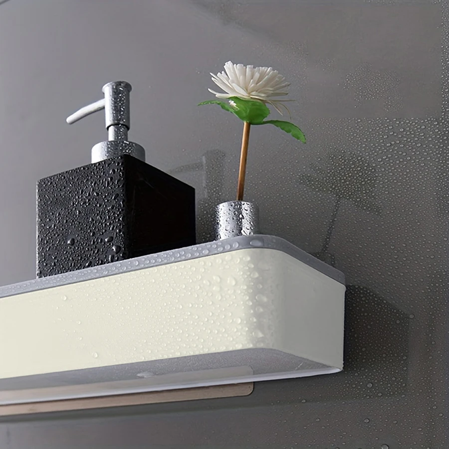 Toilet Bathroom Storage Cabinet Rack Wall Hanging Hole Free Multifunctional Artifact Above Toilet Rack White Shelf Organizer 4