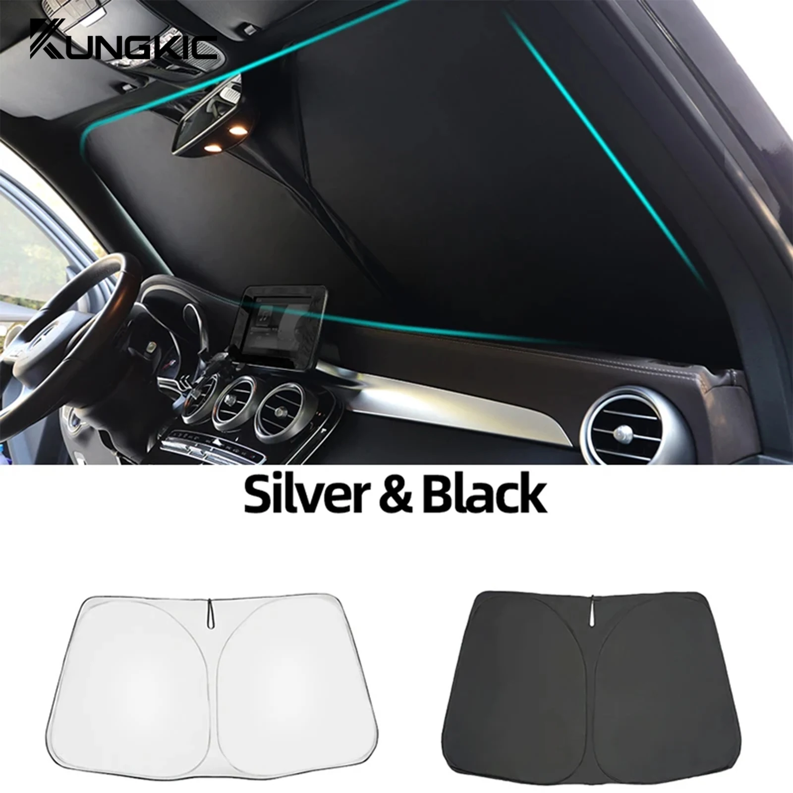 Premium Sunshade Shield with Mesh Curtains