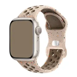 Silicone Sport Strap for Apple Watch Bands - Vibrant & Durable Bracelet (NEW Desert Stone)