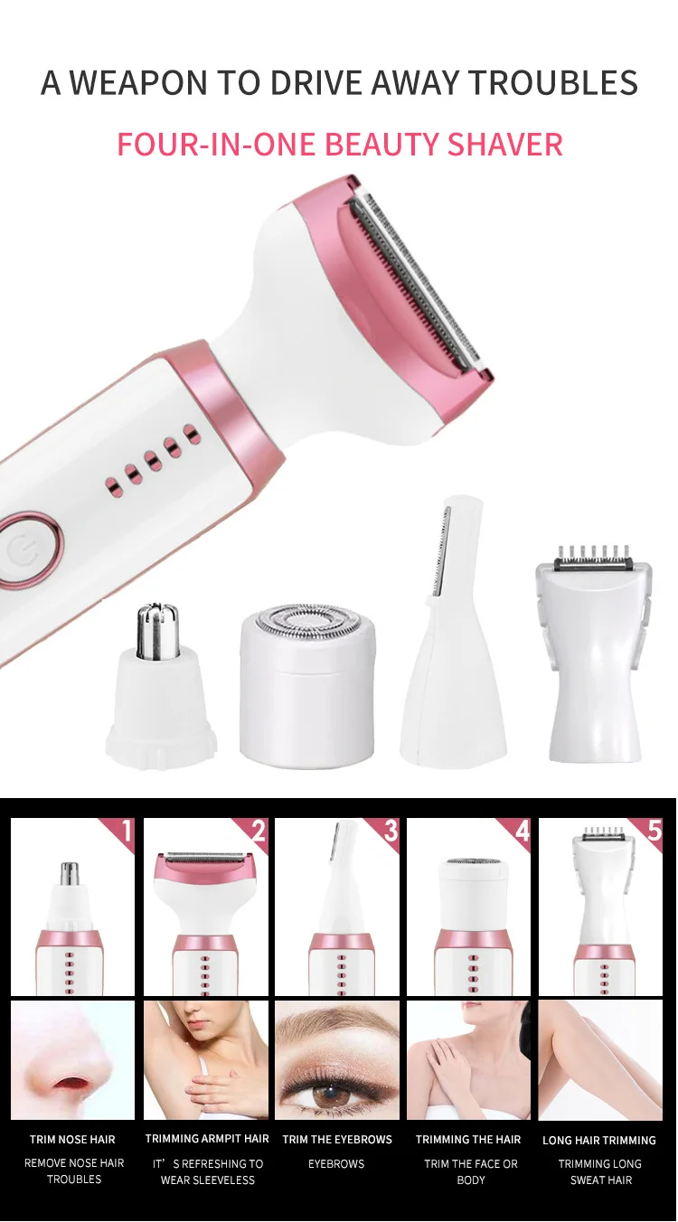 Elektrischer Epilierer Für Damen, Kabelloser Rasierer Für Körper_voghion.com
