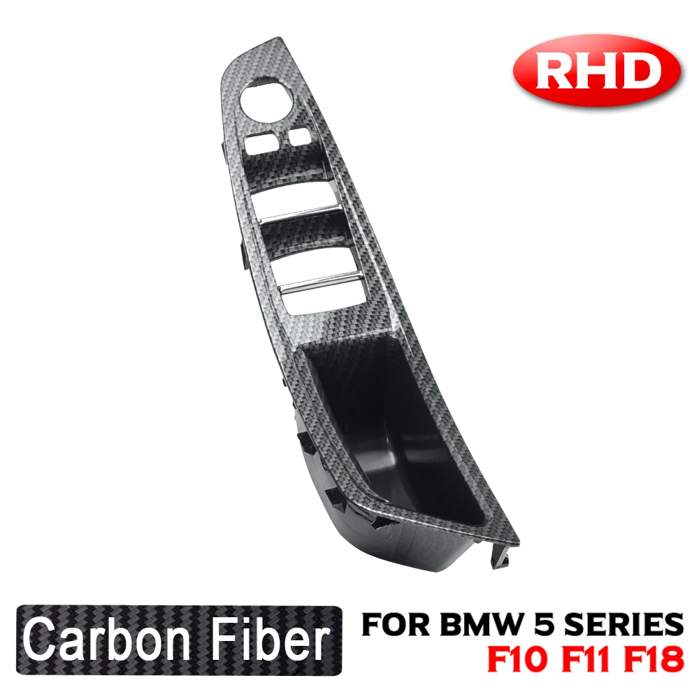 BMW F10 LCI 518d 520d 520dx 520i 525d 525dx 528i 528ix 530d 530dx 535d 535dx 용 카본 파이버 RHD LHD 자동차 실내 도어 핸들