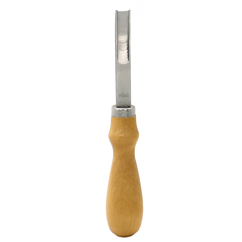Leather Thin Wide Shovel leather skiving knife leather cutting knife leather tool leather working tools leather cutting tool craft cutting tool craft cutting blade DIY Manual Drum Section Peeling Edge Processing Tool Solid Wood Handle Sharp Blade