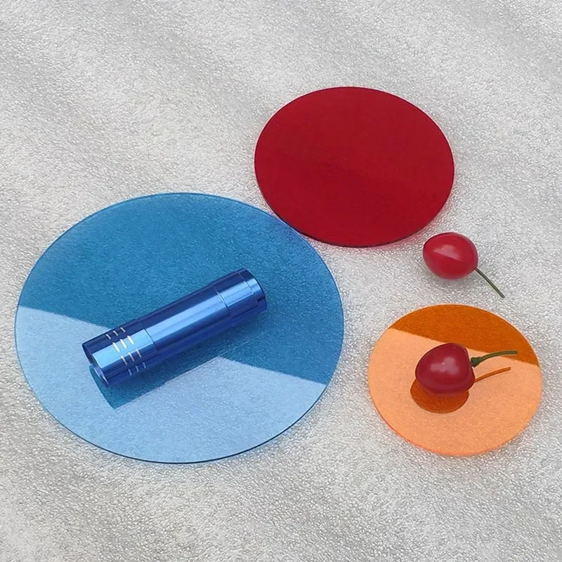 3MM Color Tinted Acrylic Plexiglass Round Disc Circle For Picture Frames DIY Crafts