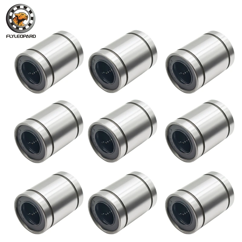 2pcs 선형 볼 베어링 LM8UU 8x15x24mm LM3UU LM4UU LM10UU LM12UU LM16UU LM20UU ABEC-7 3D 프린터 CNC 라우터 고정밀