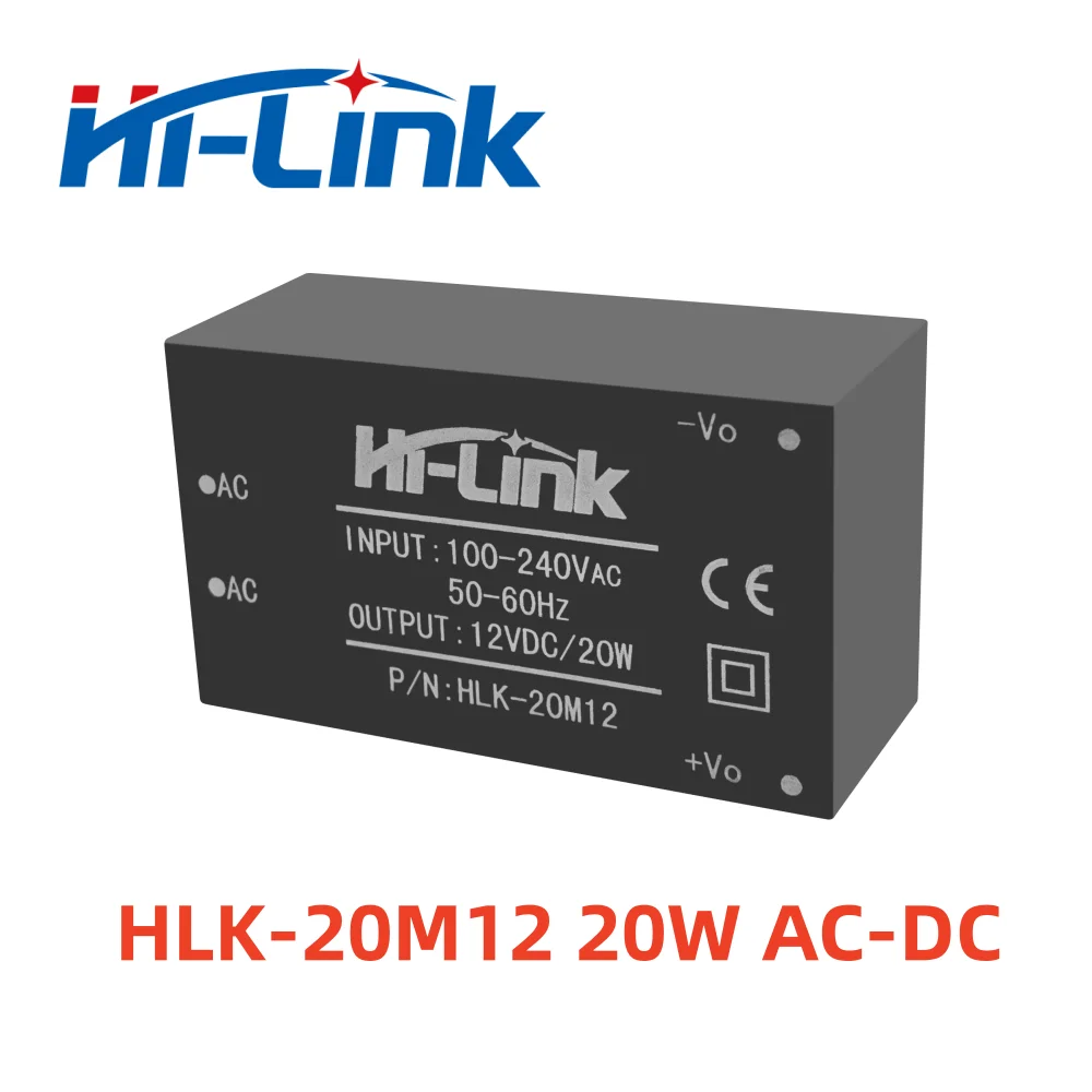 Hi-Link AC DC HLK-20M12 220V to 12V 20W Isolated Switching Step Down Power Supply Circuit Converter Power Module Intelligent