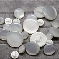 10mm- 22mm Shank White Pearlescent  Fashion Buttons for coat Shirt Sweater Classic Pearlescent Sewing Buttons 1