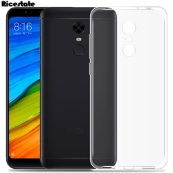 Ricestate Ultra-Thin Transparent Clear TPU Silicon Soft Phone Case for Redmi 5 (Clear)