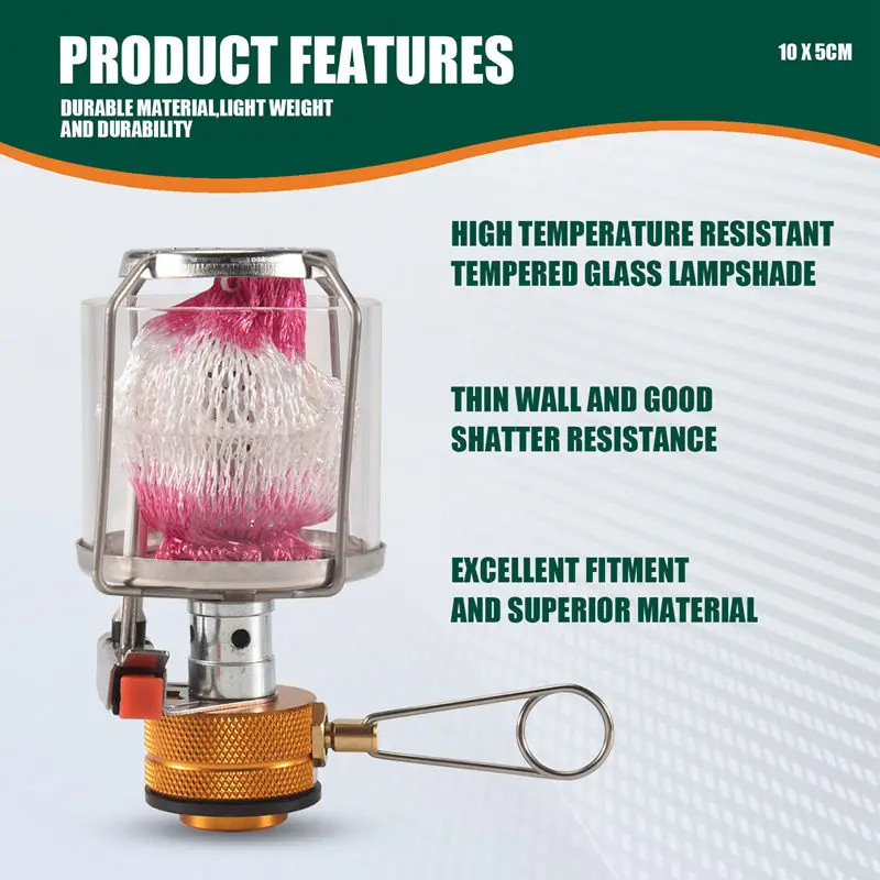 Outdoor Camping Gas Lantern Portable Mini Gas Light Tent Lamp Torch Hanging Lamp For Camping Hiking