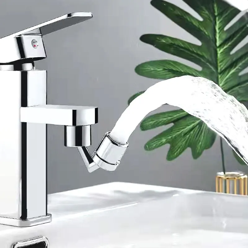 Faucet Extender Adapter 720 Degree Rotating Faucet Bubbler Single Mode Universal Faucet Extender Adapter Kitchen Bathroom Splash Proof Nozzle