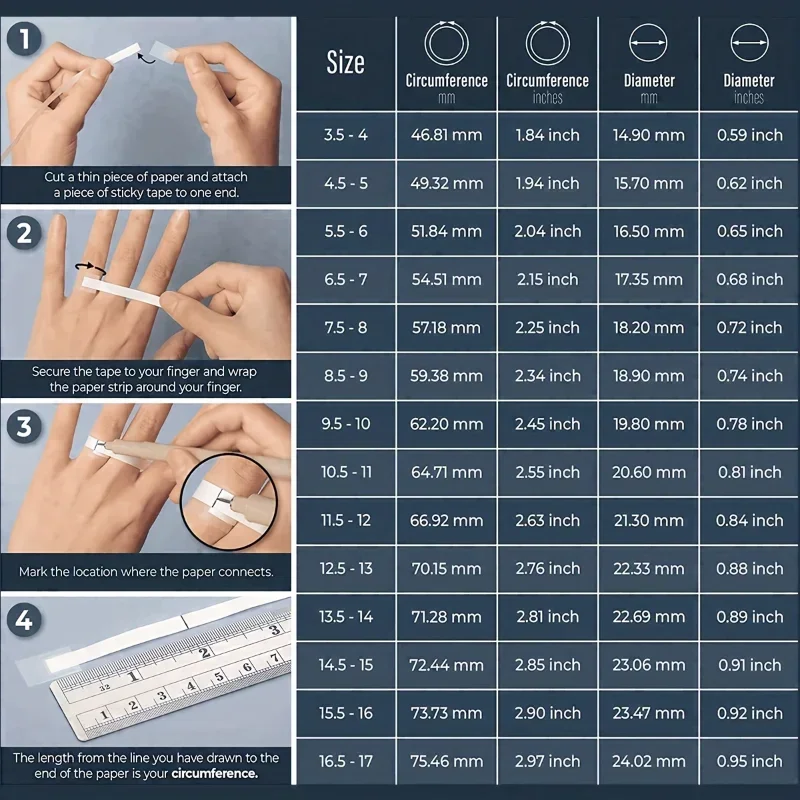 Finger Rings Zircon For Men Women