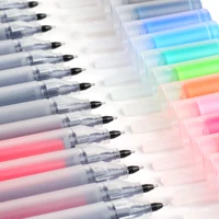12/24Pcs Colored Gel Pens 0.5mm Fine Point Colorful Japanese Smooth Writing Gel Pen Set for Coloring Drawing Journaling 1