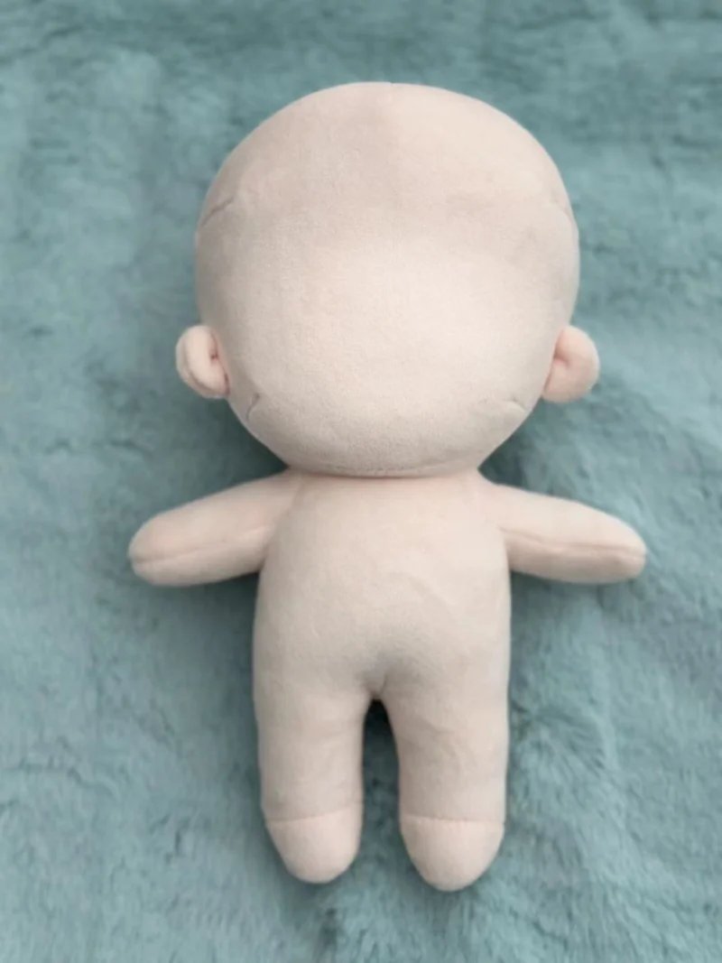 Kisangel Blank Humanoid Plush Doll Wear Resistant DIY Model For Portable Doll For Creative Dress Up Games Safe Material Present For Imagination Hands Skills