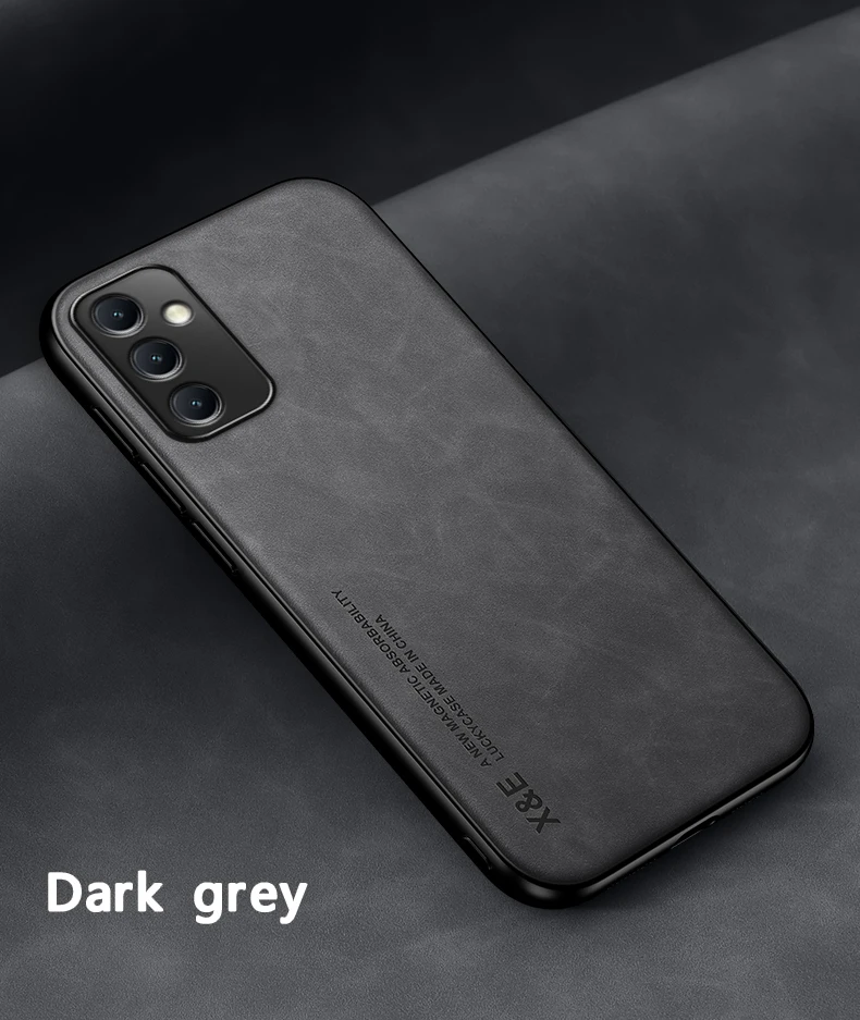 Magnete In Pelle Per Samsung Galaxy A54 A34 A24 A14 A15 A05S A05 A73 A33 A53 A13 A52 5G A23 Opaca Della Copertura Posteriore Del Silicone caso_voghion.com