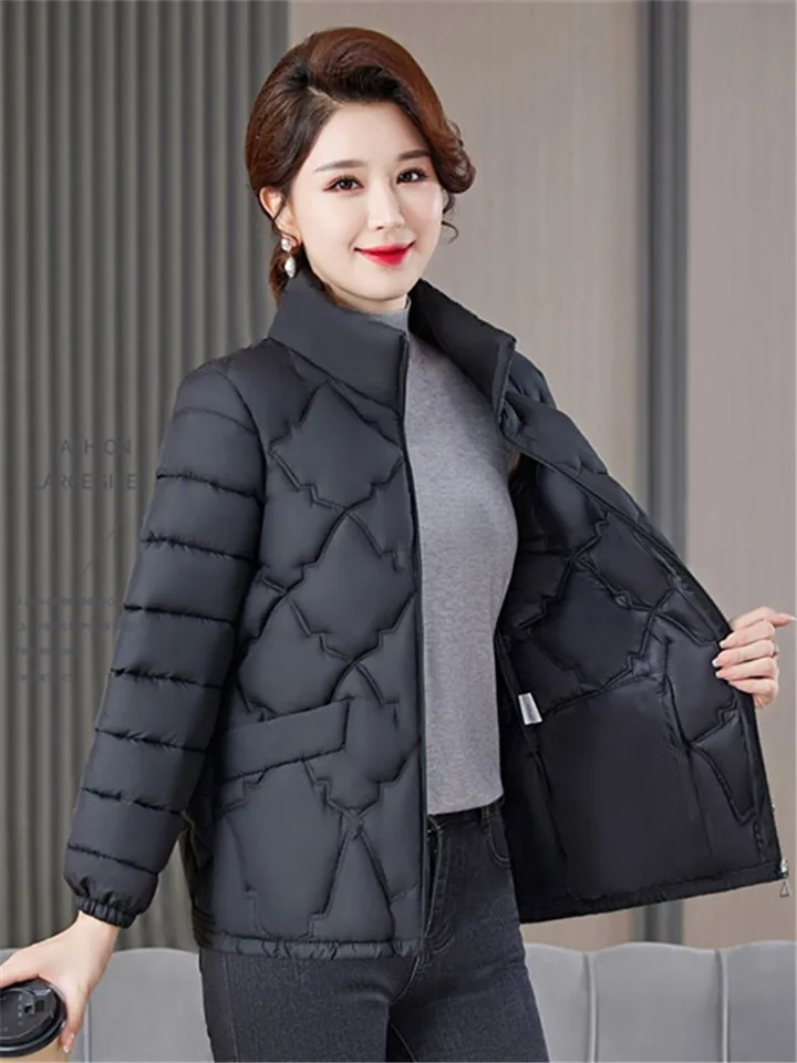 Abbigliamento donna Parka corto XL-5XL autunno inverno giacca