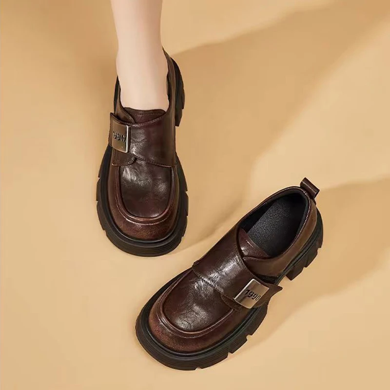 Aphixta Brown Long Plush Warm Ankle Boots Furry Buckle Fashion Women Boots Slip On Black Winter Shoes botas mujer botines