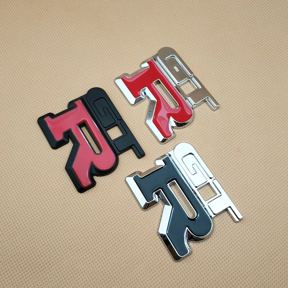 3D 자동차 스타일링 GTR 로고, 자동차 엠블럼 액세서리, 레이싱 트렁크 배지 스티커 데칼, 3 가지 색상, 자동차 액세서리 장식