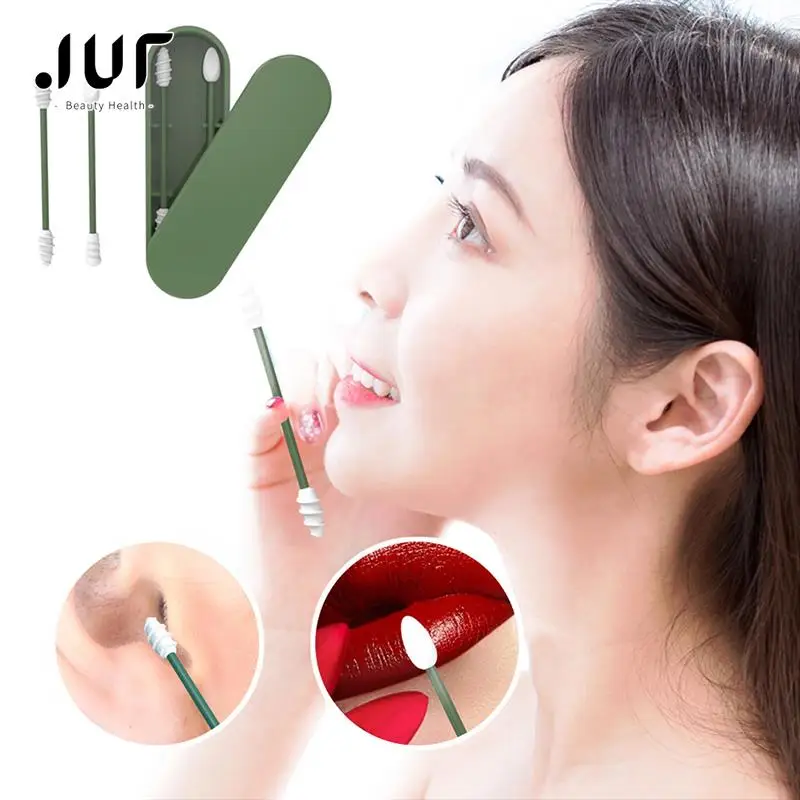 

Ear Wax Removal Tool Double-head Spiral Spring Silicone Scoop Ear Cleaner Ear Pick Set 360° Spiral Swab Nettoyage Du Cérumen