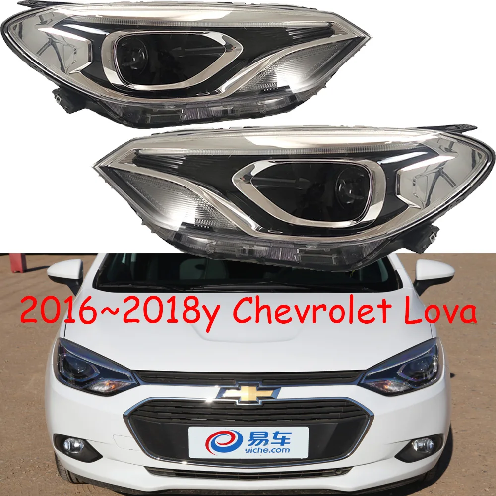 

1pcs car bumper headlamp For Chevrolet Lova RV headlight 2016~2018y head lamp for Chevrolet Lova RV fog lamp