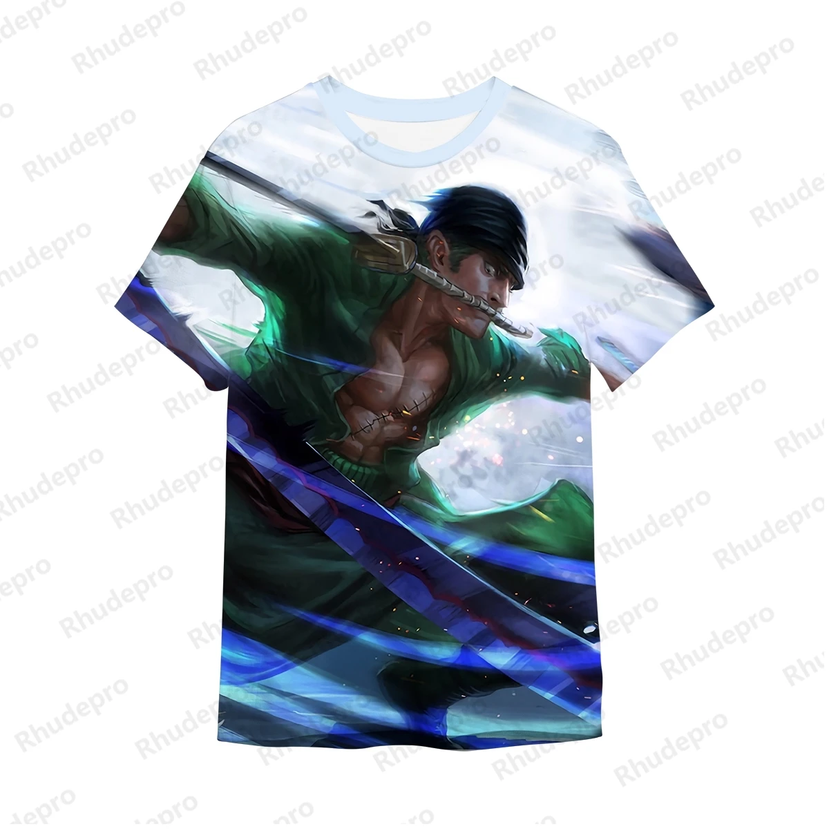 3D Printed Monkey D Luffy Roronoa Zoro One Piece Anime T Shirts Anime T Shirts