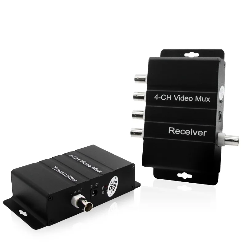 Cable Saving Multiplexer E-link 4 Channel Video Multiplexer - Transmit ...