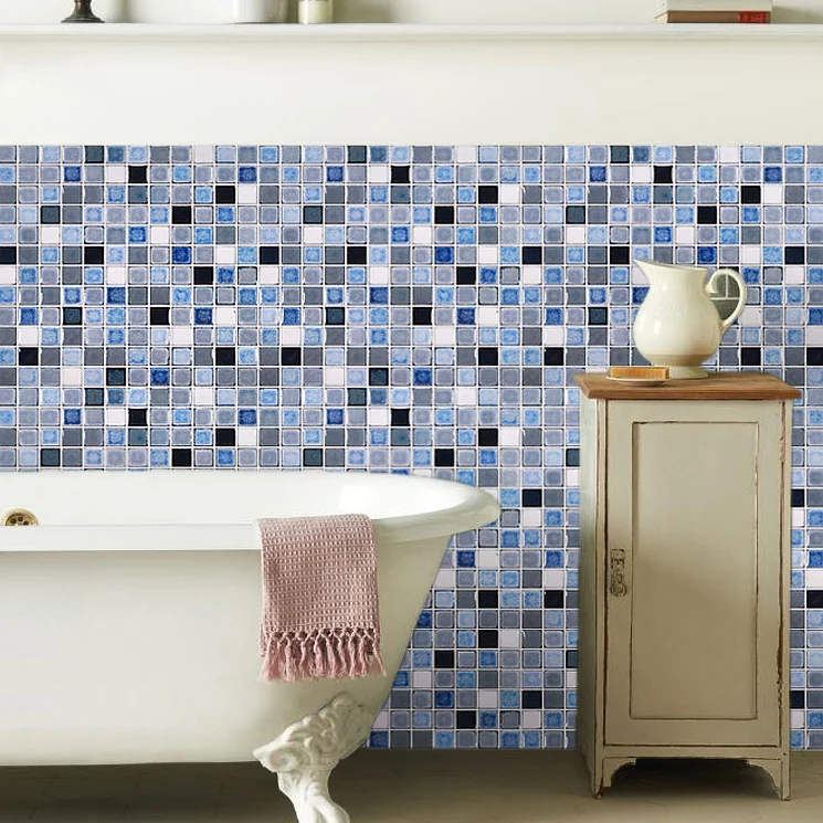 Classic glazed ceramic mosaic tile for kitchen backsplash KTV