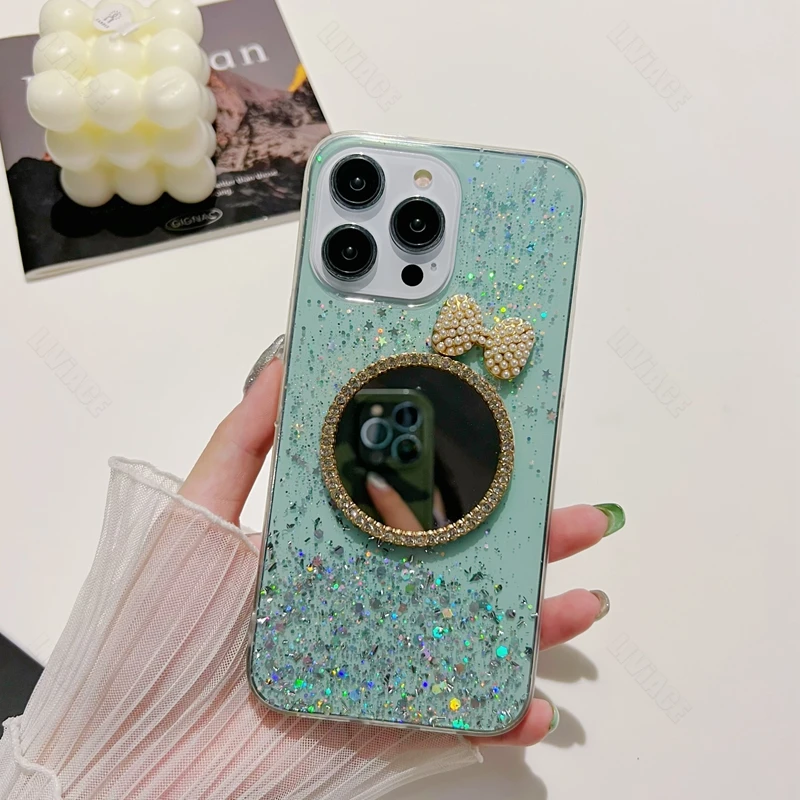 Coque de téléphone à paillettes miroir Quicksand, étui pour Huawei P50 P30 P20 P10 P9 Lite 4G 5G P40 Pro P Smart Plus Z 2019 2020_voghion.com