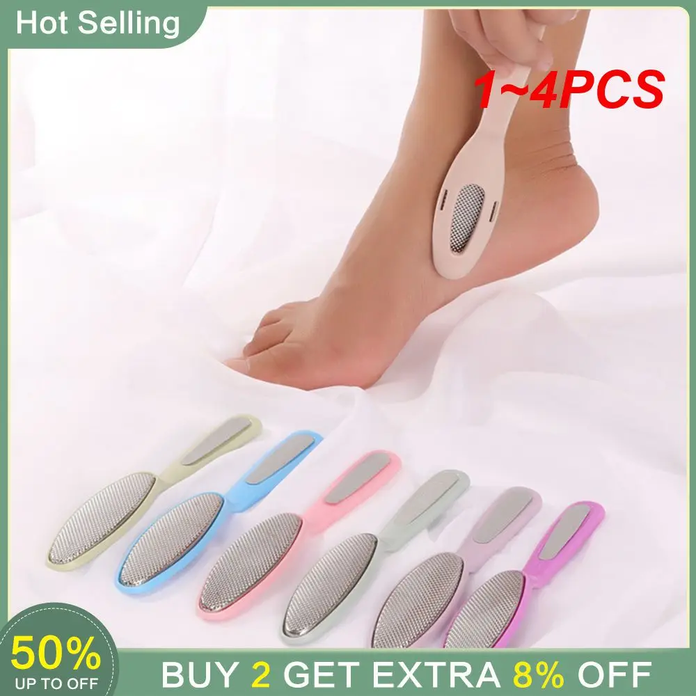 

1~4PCS Pedicure Remover Convenient Reliable Foot Care Exfoliating Brush Stainless Steel Foot Grinder Foot Scrub Brush
