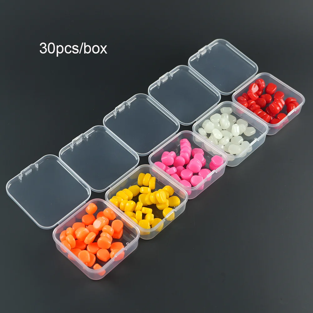 30 leurres souples en silicone imitation maïs pour carpe - appâts flottants à l'odeur de maïs
