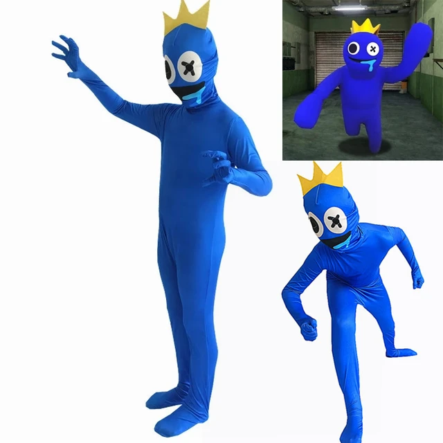 Kids Roblox Rainbow Friends Costume Blue Monster Cosplay Horror Game  Halloween Jumpsuit Party Outfit