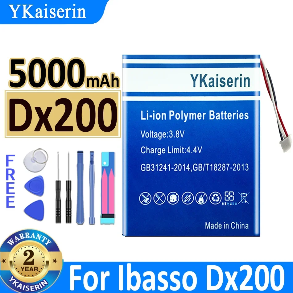 

Аккумулятор ykaisсеребрин 5000 мАч для Ibasso Dx200 Bateria