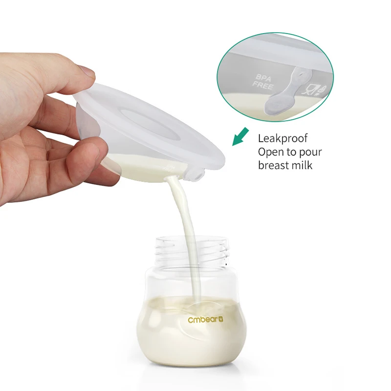 2Pcs Breast Milk Collector Baby Feeding Anti-leakage Reusable