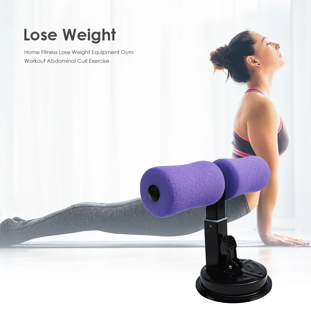 WSKEJI Sit-Up Bar Suction Cup Padded Cushion Floor Fitness Bar Abs Trainer Sit Up Assistant Workout Equipment For Home New Hot