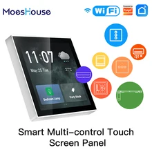 

Tuya Smart Home Multi-functional Touch Screen Control Panel 4/6 inches Central Control for Intelligent Scenes Smart Tuya Devices