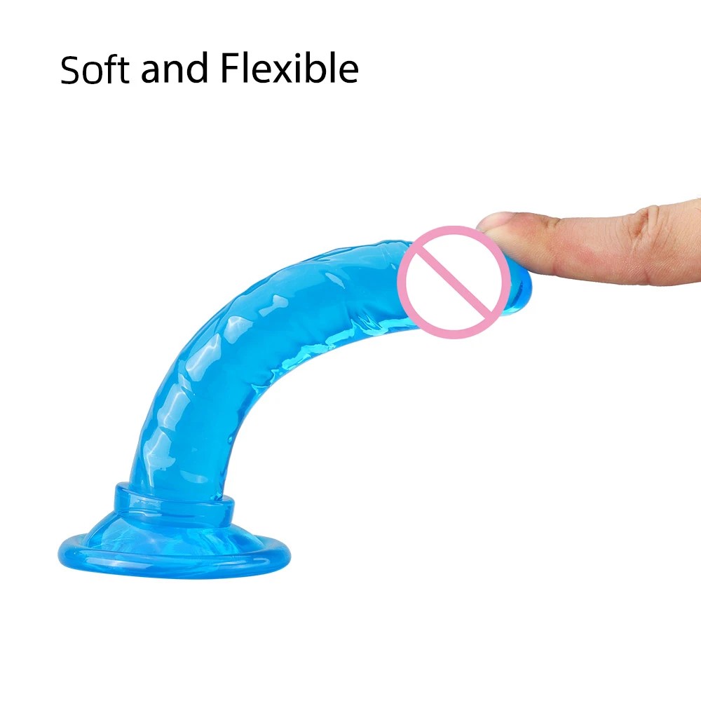 Realistic 14cm Dildo with Suction Cup Pink Blue Black Purple Anal Butt Plug Sex Toys for Beginner Women Girls 18+ sex toys