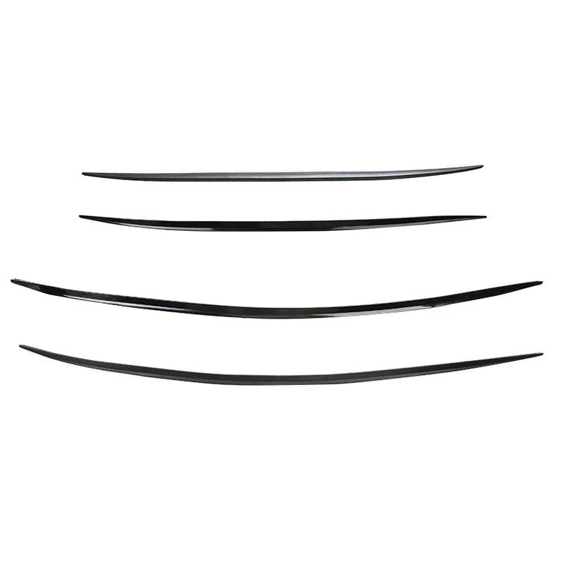 ​​Universal Soft Car Spoiler Sticker Trim Trunk Wing 1.2/1.5m Black Bonnet Hatch Gate Lightweight Lip PU Roof Flexible New