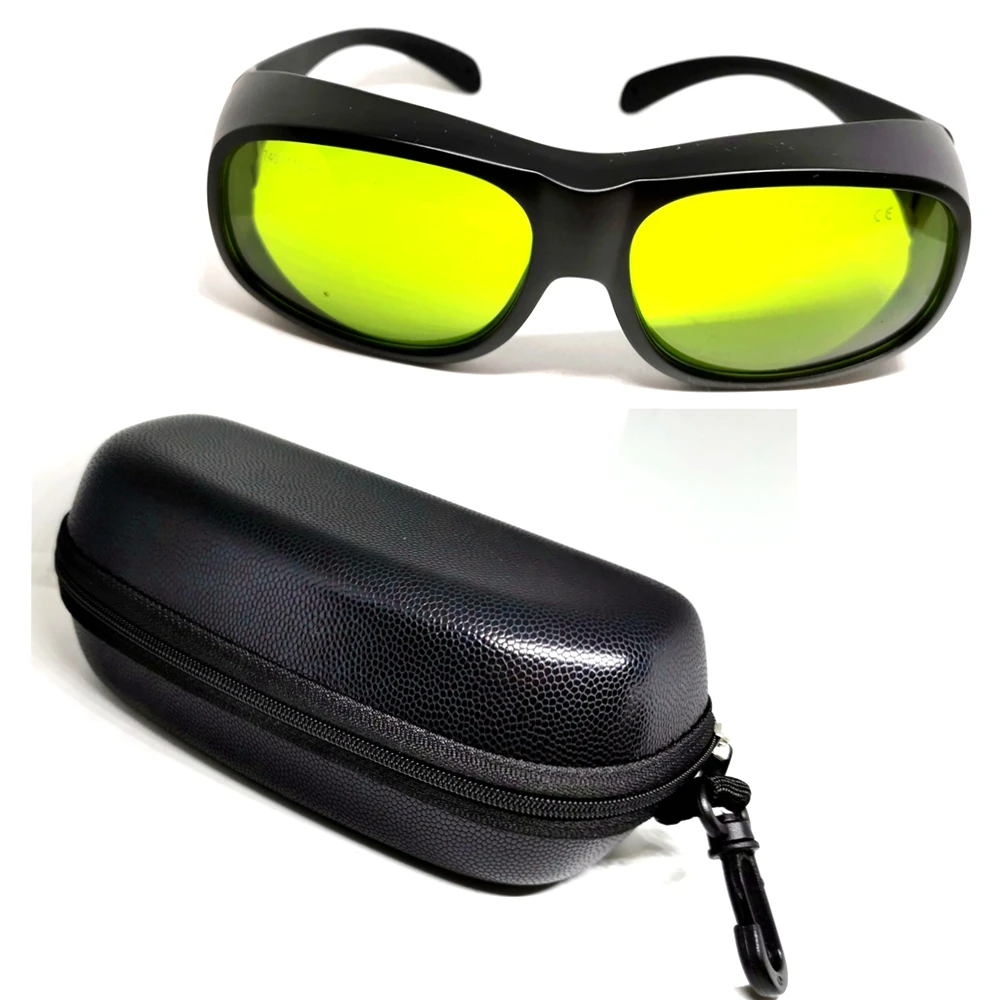 OD7+ CE Safety Glasses Fit for 755nm,808nm,980nm,1064nm YAG Laser Eye Protection Protective Goggles 780nm - 1070nm laser safety glasses 405nm 450nm 808nm 980nm 1064nm protective goggles 190nm 470nm 800nm 1700nm ep 8 6 for eye protection w box